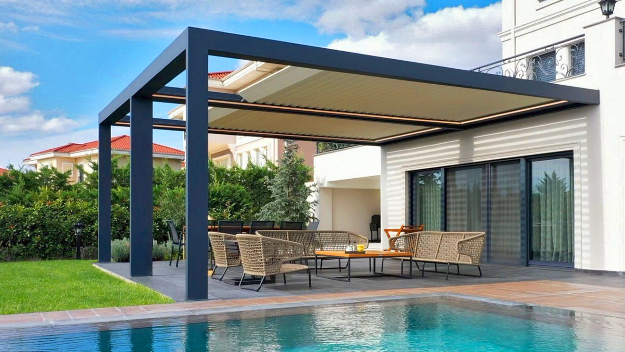 Bioclimatic Aluminium Pergola
